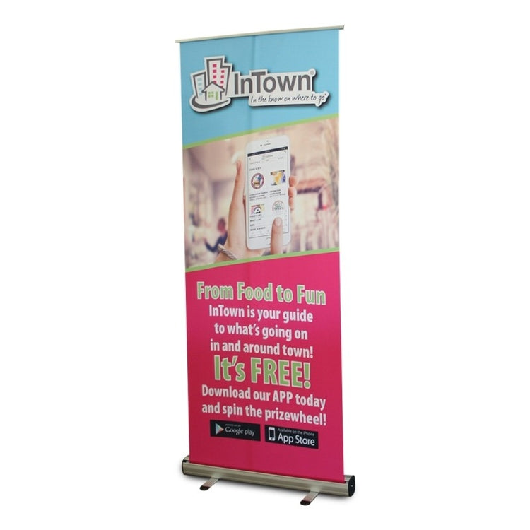 Retractable Banner &amp; Stand  24 x 80